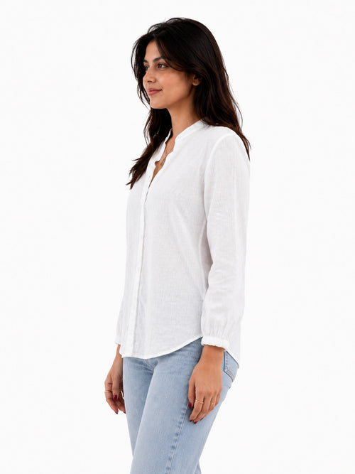 Essential White Relaxed Linen Shirt
